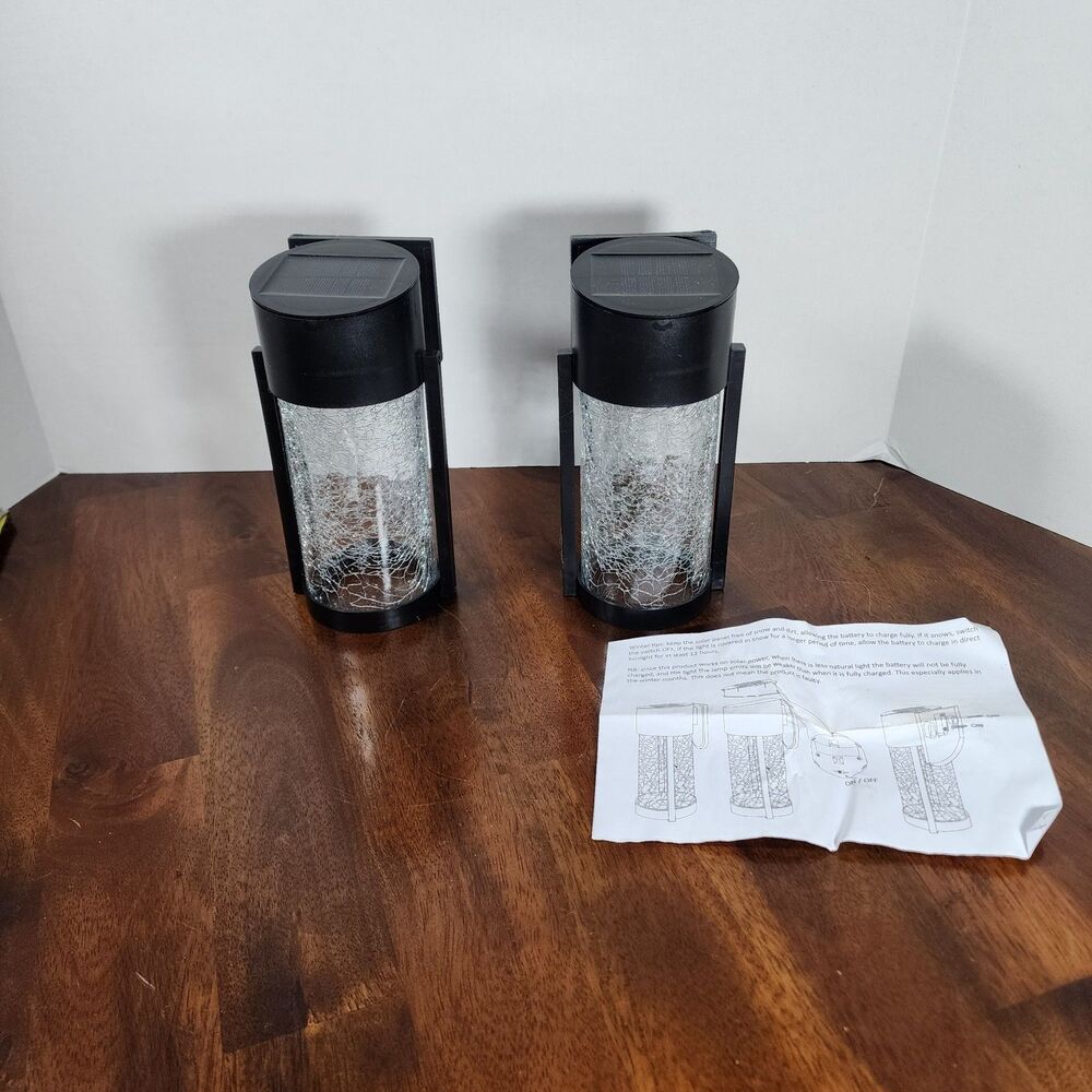 Outerbanks Premium Garden Outdoor solar wall light 2 piece set